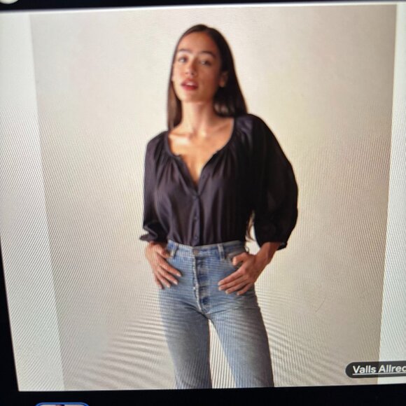 Doen Tops - DOEN Sz L Jiana Top in Navy - New With Tags